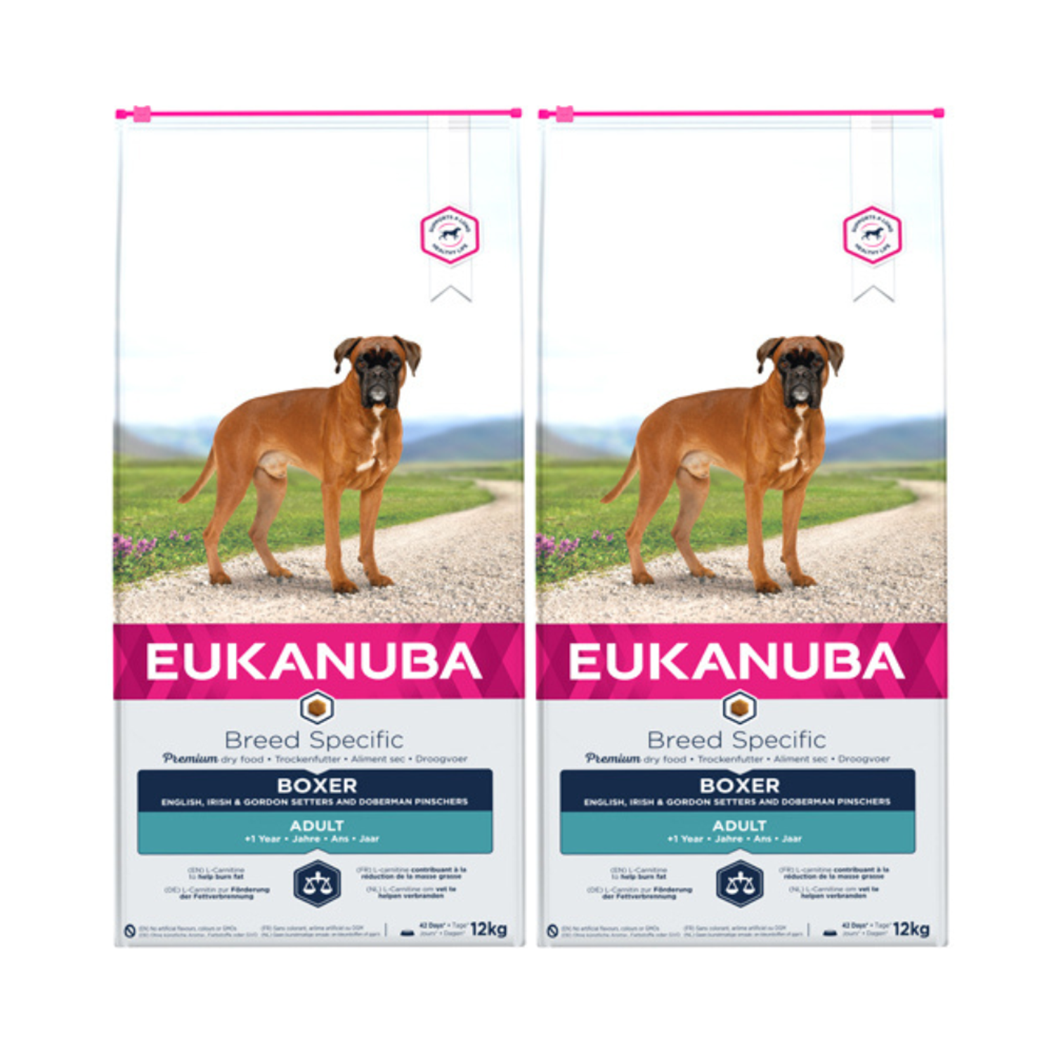 2 x EUKANUBA Boxer 12 kg - 12 kg - Hundefoder