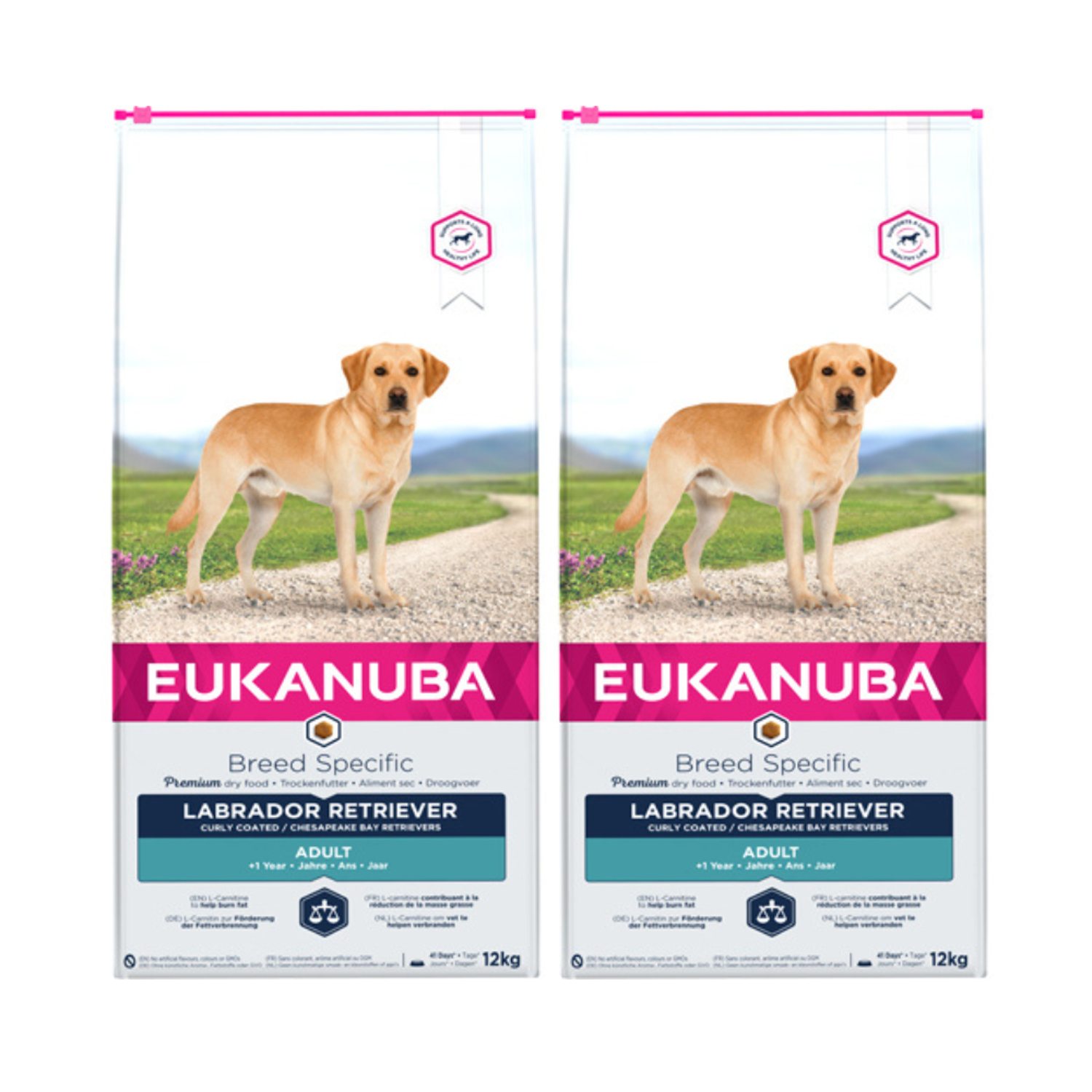 2 x EUKANUBA Labrador Retriever 12 kg - 12 kg - Hundefoder