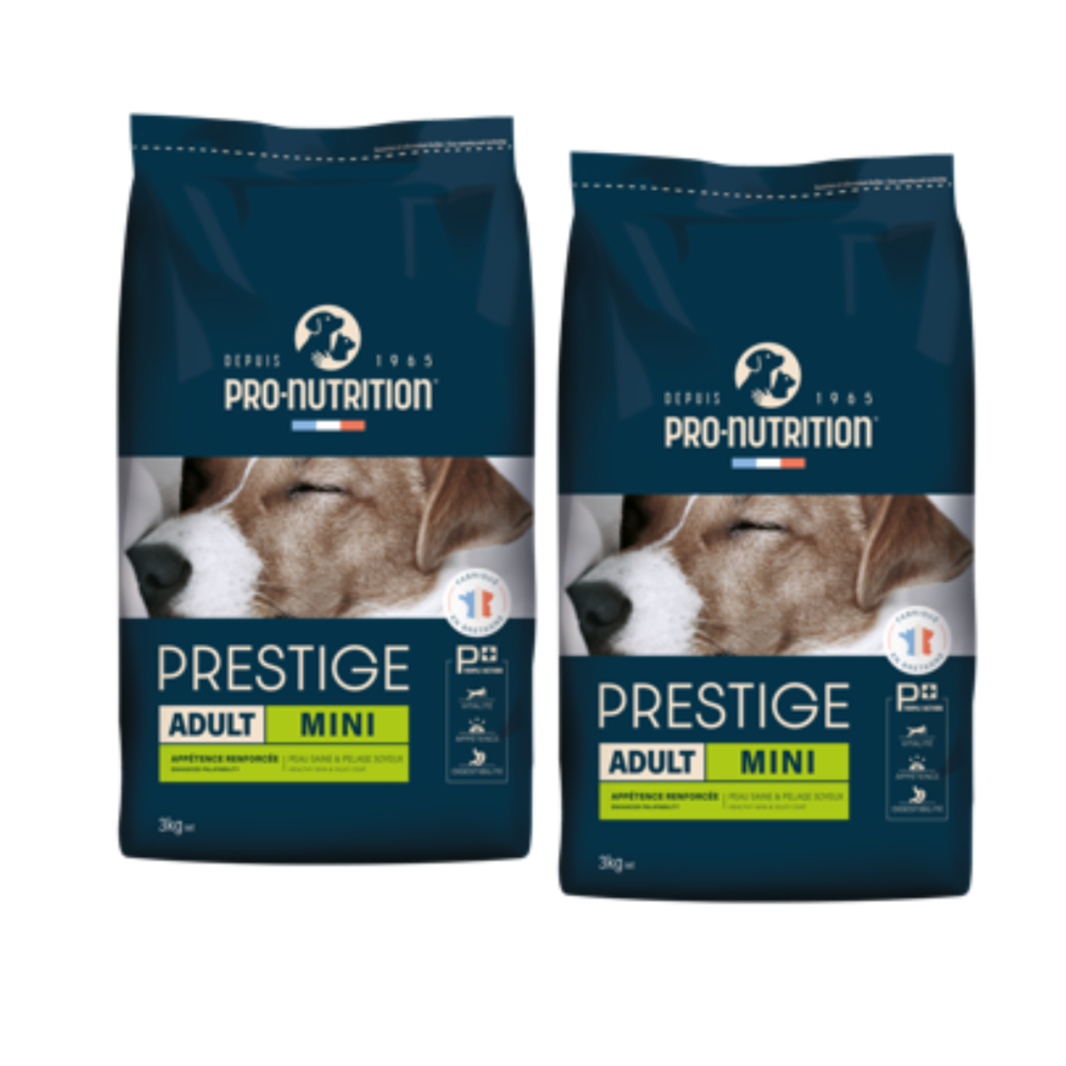 2 x Prestige Adult Mini - 3 kg - Hundefoder