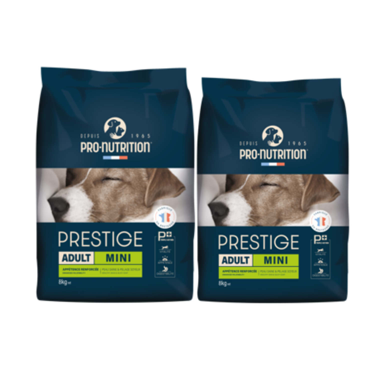 2 x Prestige Adult Mini - 8 kg - Hundefoder