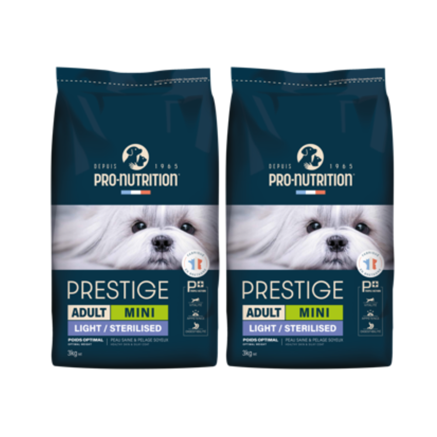2 x Prestige Light/Sterilised Mini 3kg - 3 kg - Hundefoder