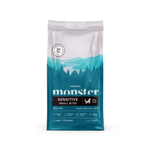Monster Dog Original Sensitive Hvid Fisk Small bites