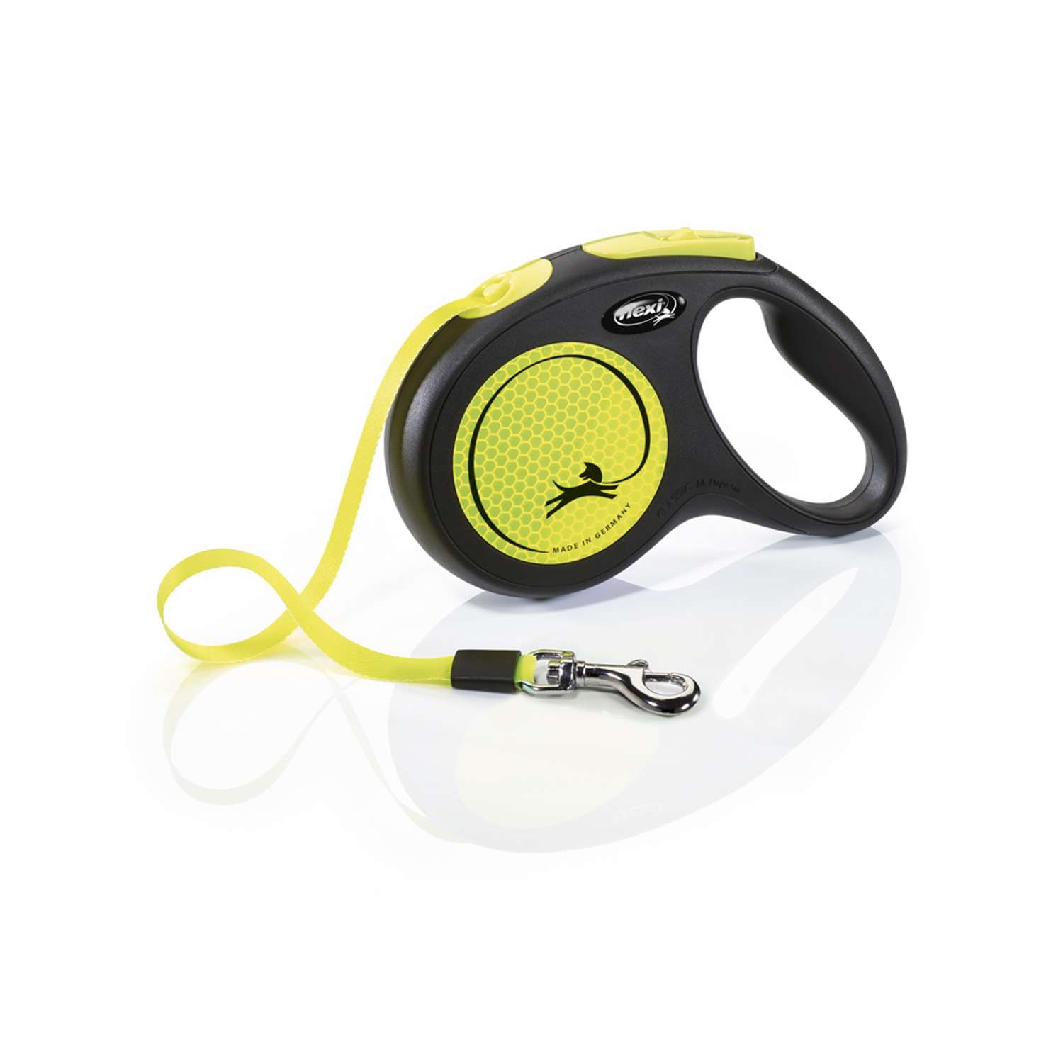 Flexi New Classic neon - 5 m bånd - Neon Yellow - M: 5 m