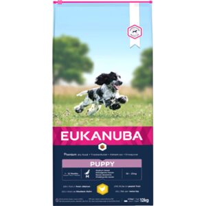 EUKANUBA Puppy Medium Breed kylling 3 kg / 12 kg