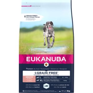 EUKANUBA Senior Large Grainfree havfisk 3 kg / 12 kg