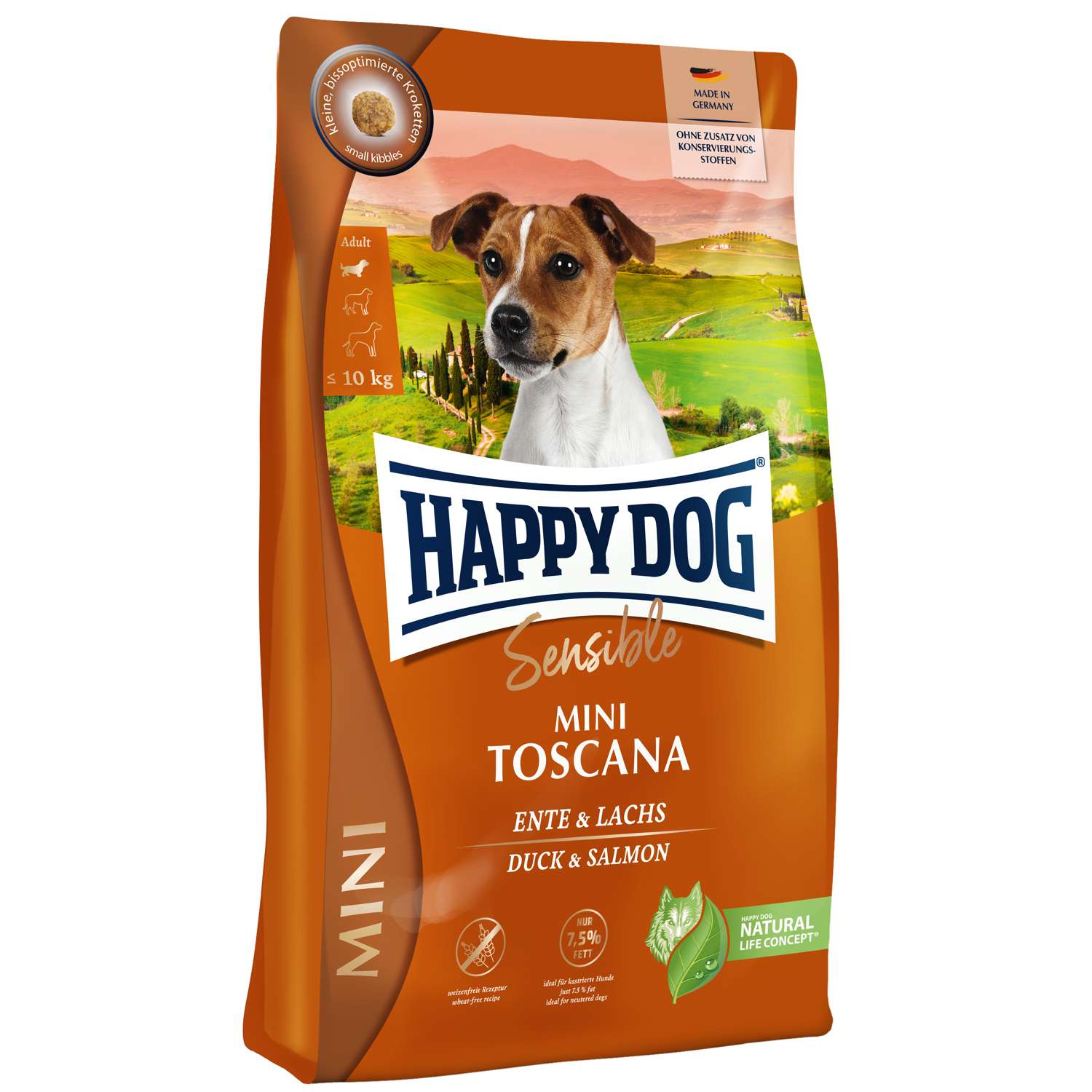Happy Dog Sensible Mini Toscana 4 kg - Hundefoder