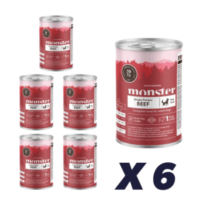 Monster Dog Adult Single Beef Dåse 6 x 400 g