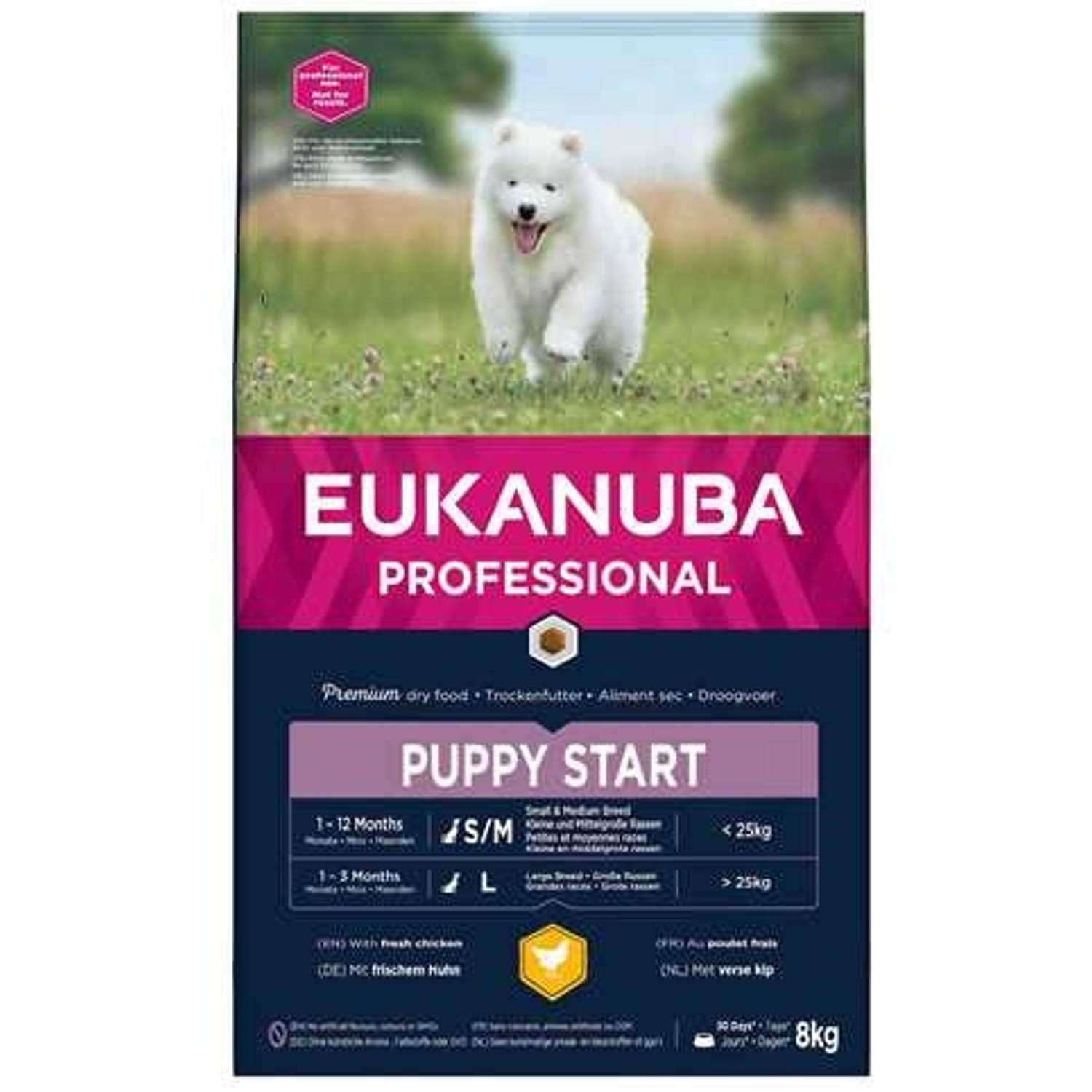 EUKANUBA Puppy Start kylling 8 kg - 8 kg - Hundefoder
