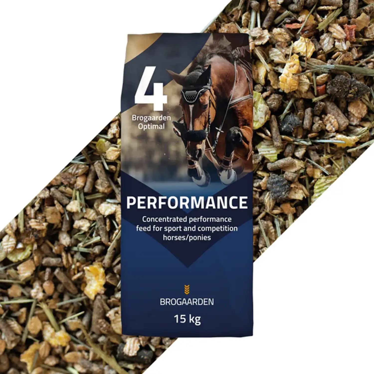 Brogaarden Optimal #4 Performance - 15 kg - Hestefoder