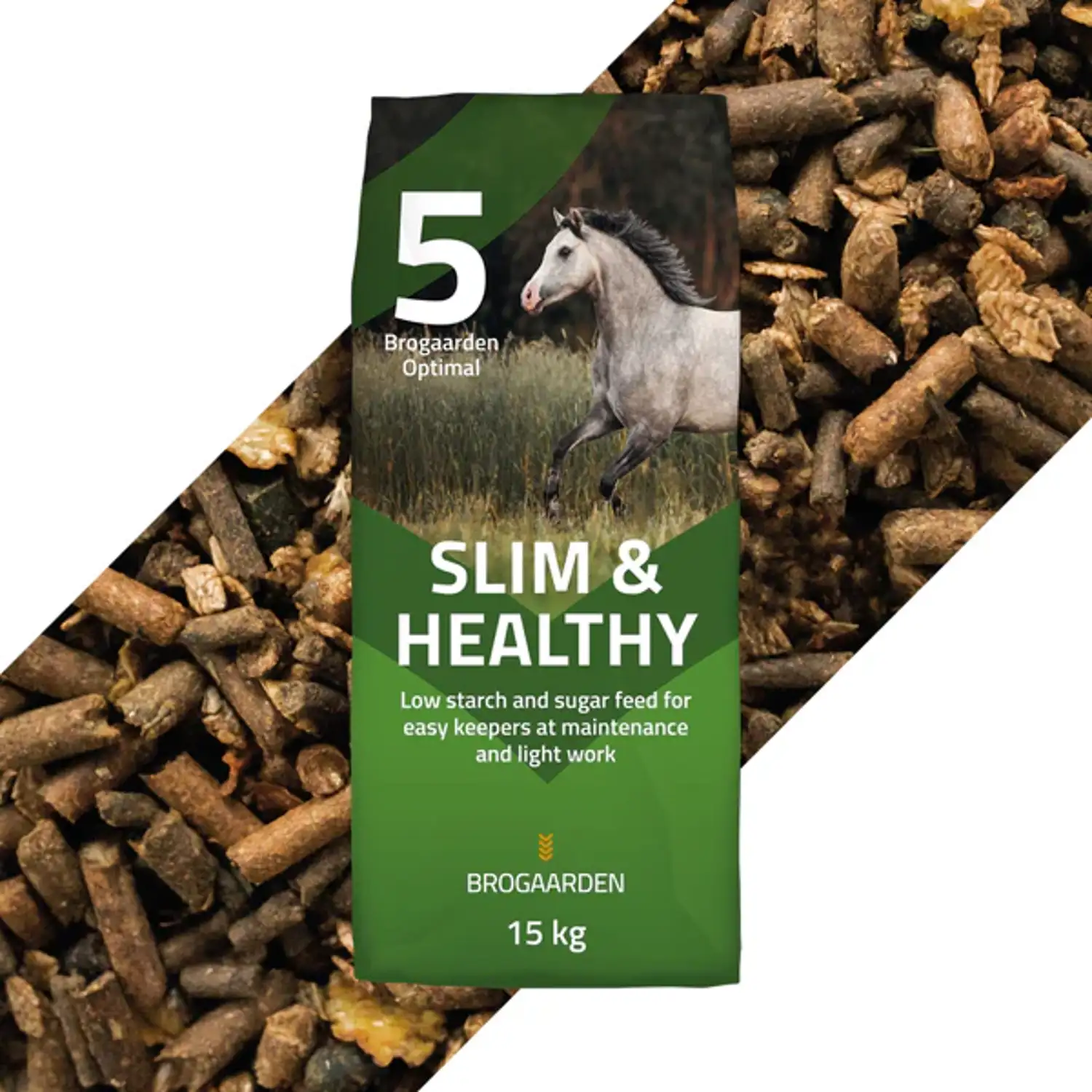 Brogaarden Optimal #5 Slim & Healthy - 15 kg - Hestefoder