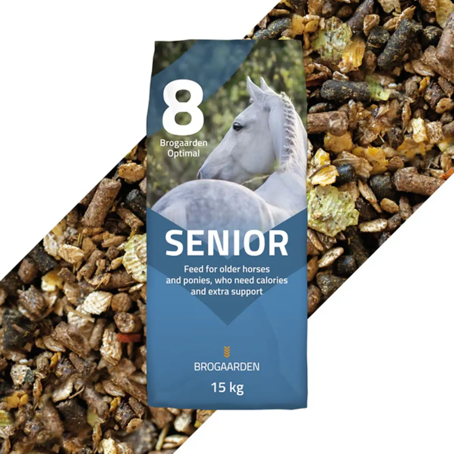 Brogaarden Optimal #8 Senior - 15 kg - Hestefoder