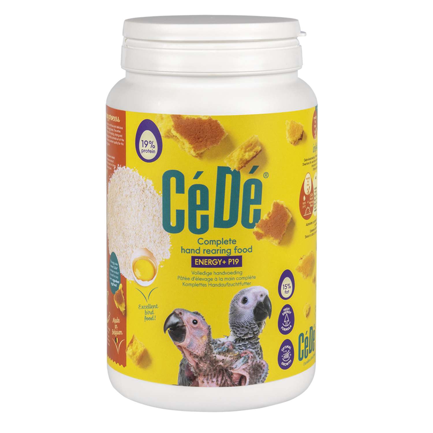 CéDé hånd opdrætsfoder Energy+ P19-F15 800 g
