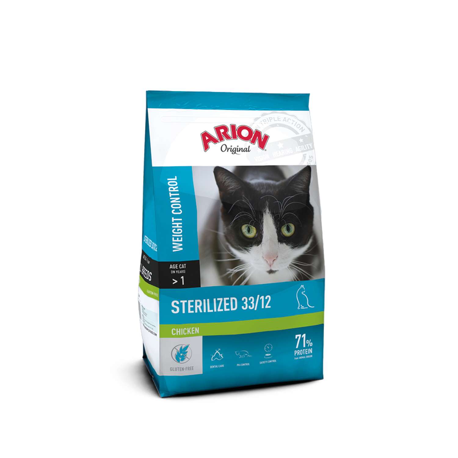 ARION Original Cat Sterilized Chicken - 7,5 kg billede