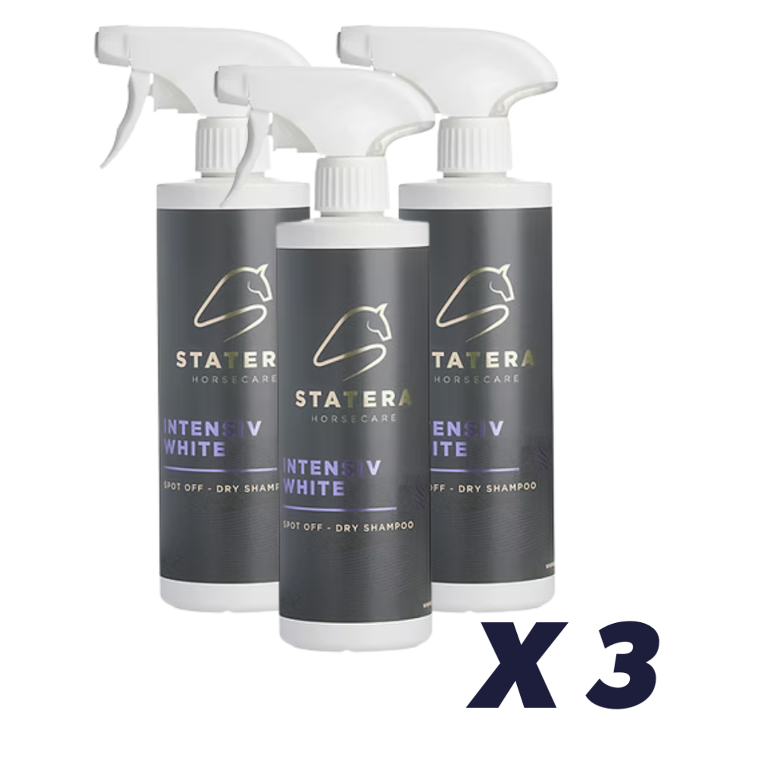 3 x Statera Horsecare Intensive White - 500ml