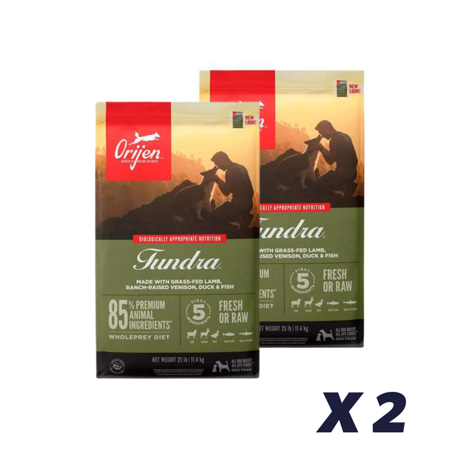 2 x ORIJEN Tundra - 6 kg - Hundefoder