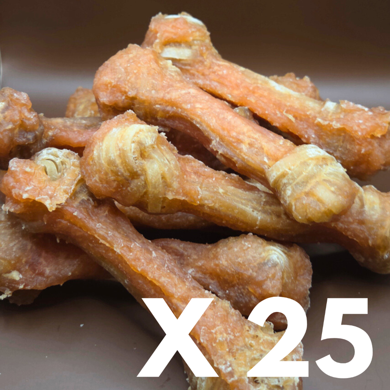 25 x StarSnack Barbecue Chicken Bone - 12,5 cm - Hundesnacks / Godbidder