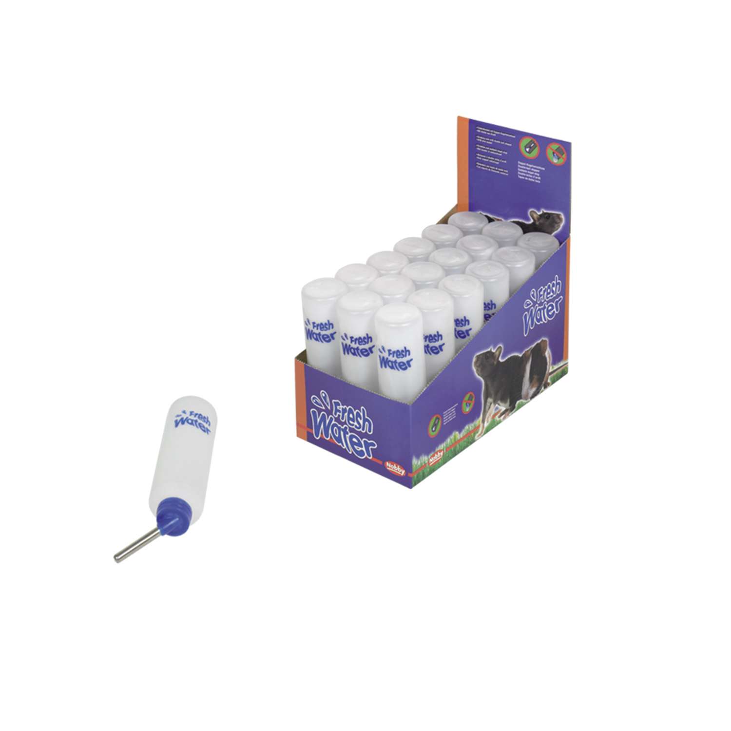 Drikkeflaske, plast, 1000 ml - 250 ml