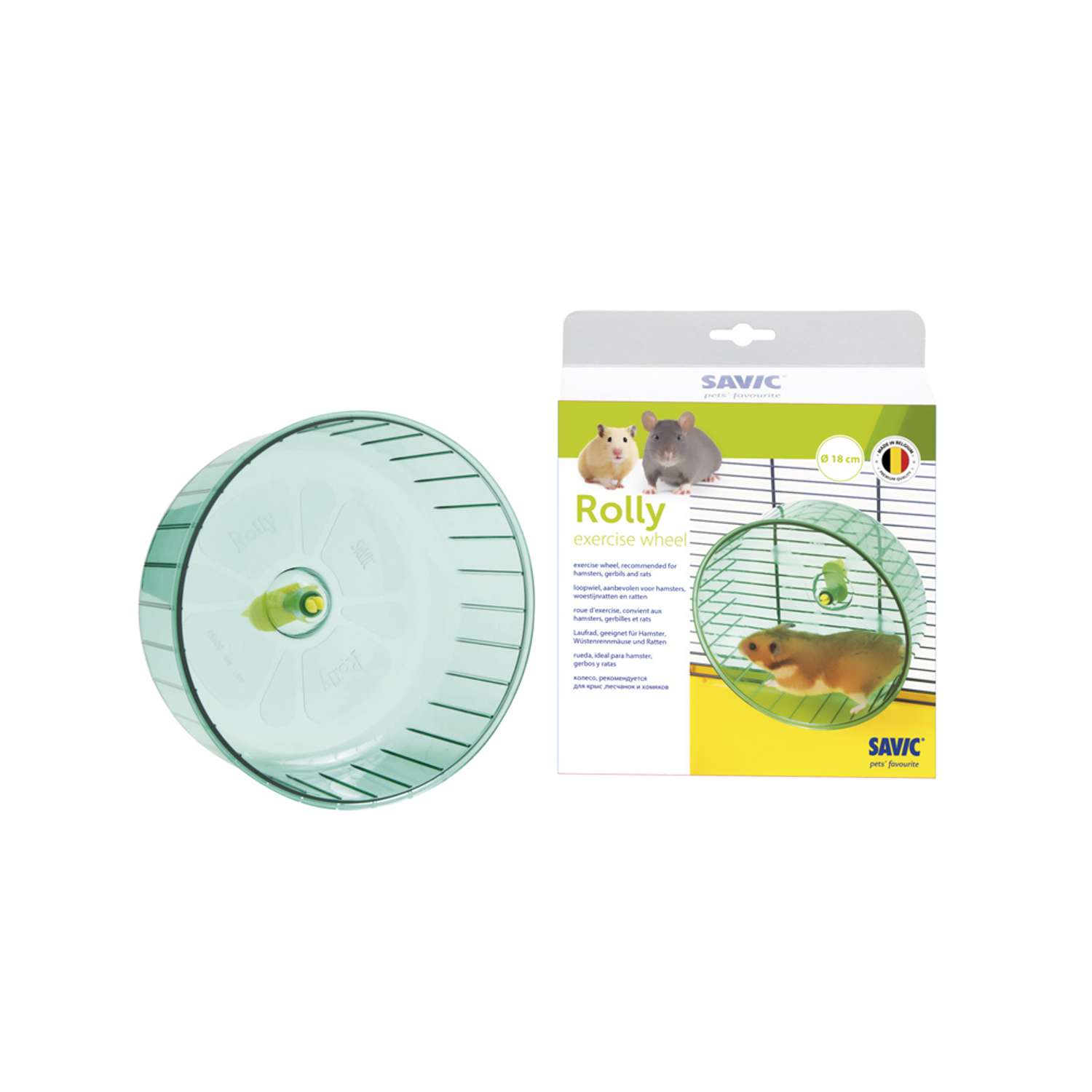 Hamsterhjul i plastik, jumbo wheel 19cm