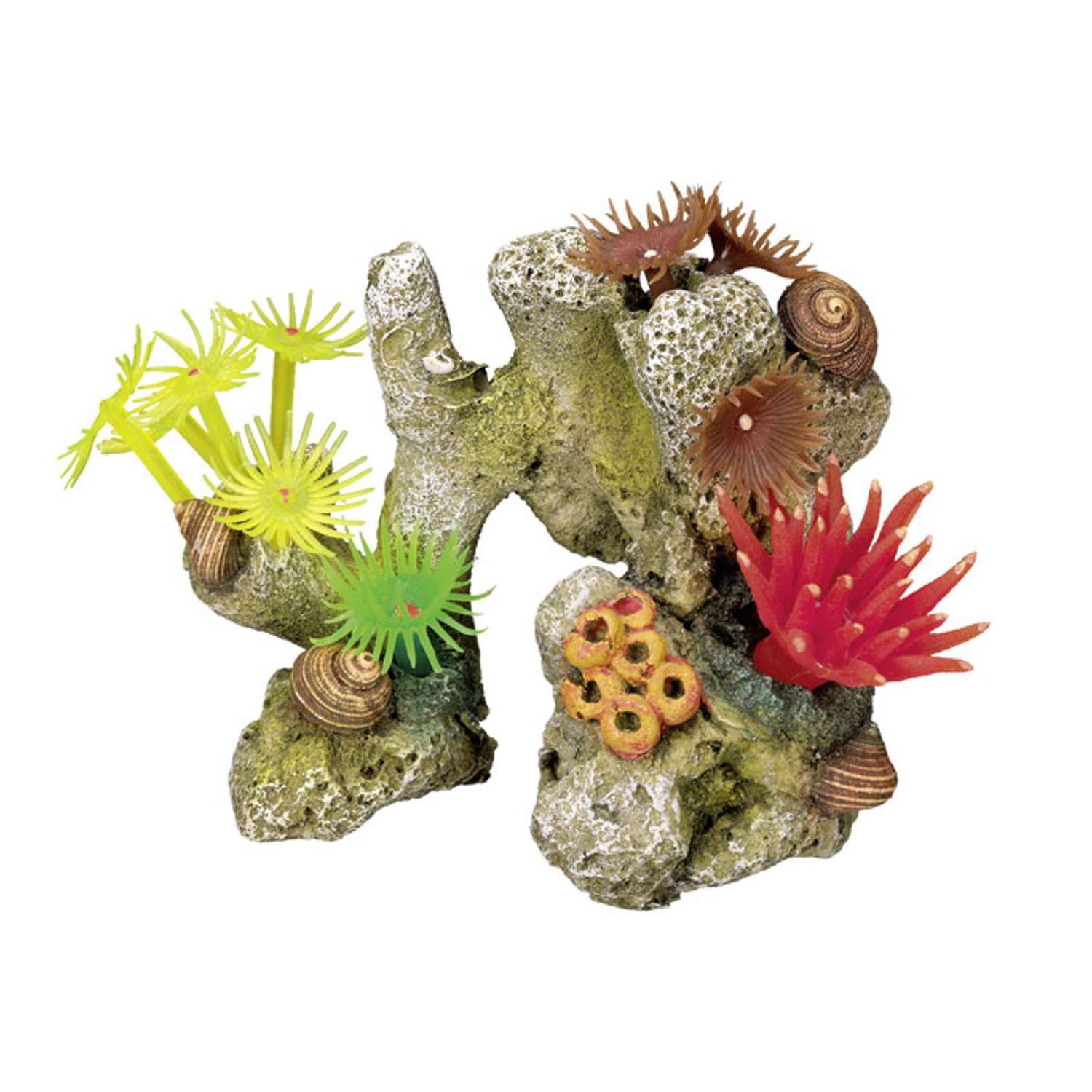 Akvariedekoration - Coral stone med plants