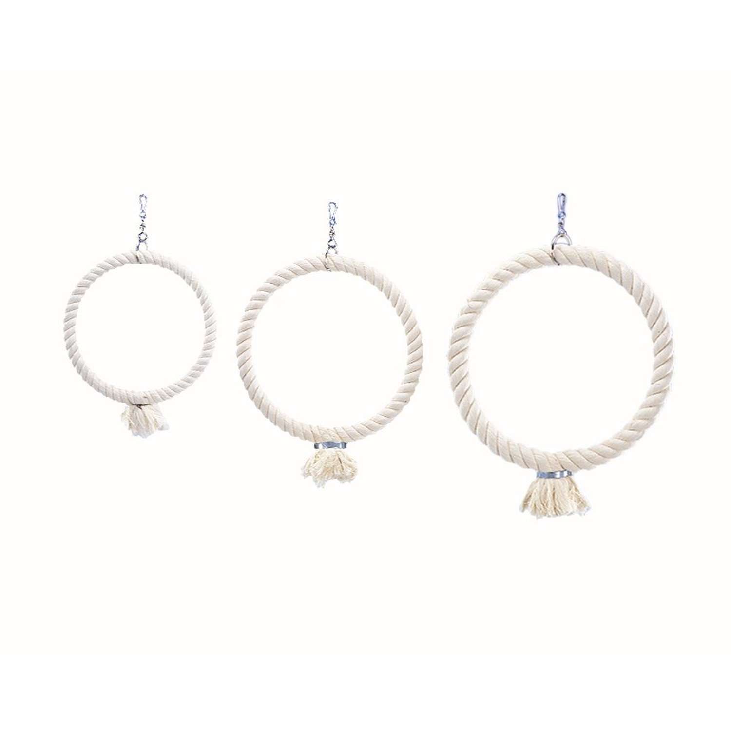 Klatrering bomuld – White – 34 cm