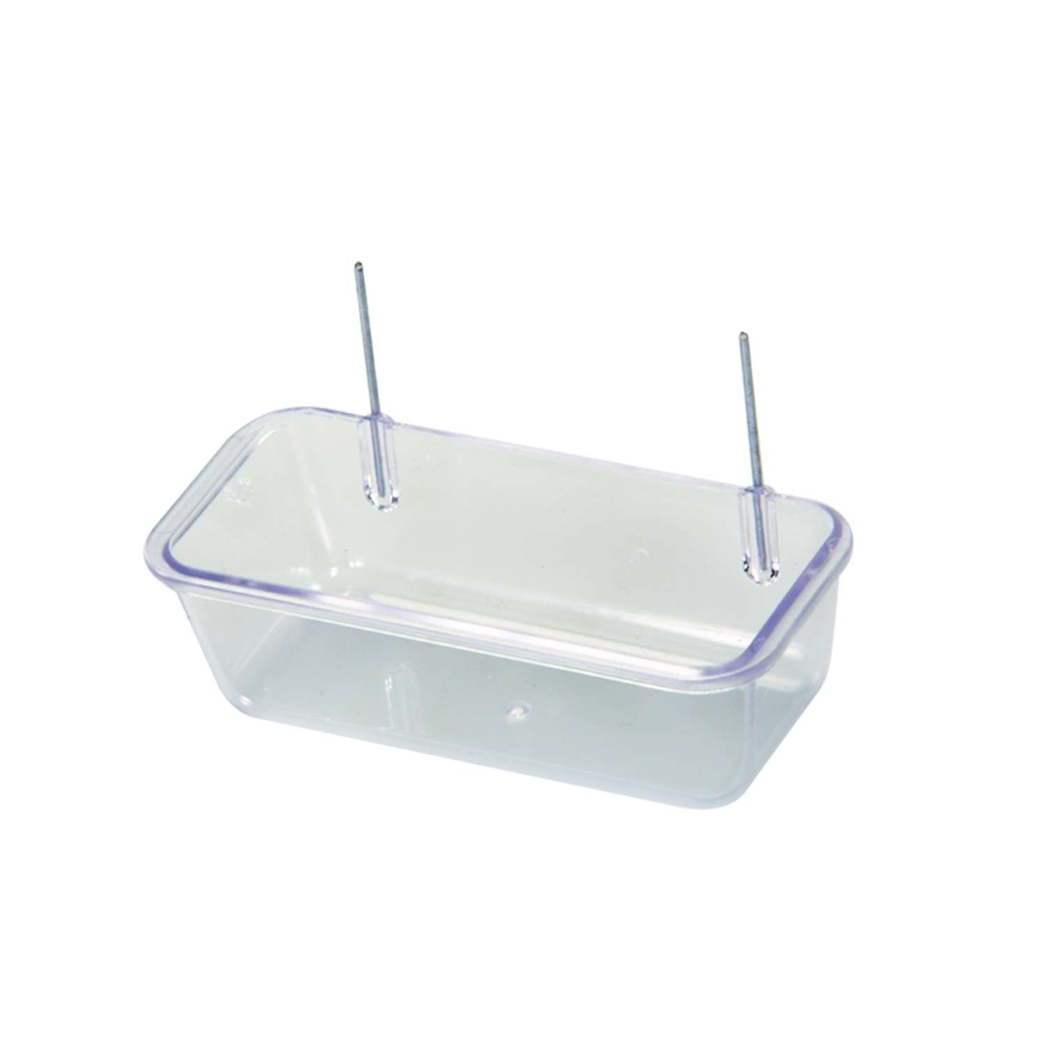 Foderbeholder m. hager - Transparent - 10,5 x 5,5 x 3,5 cm