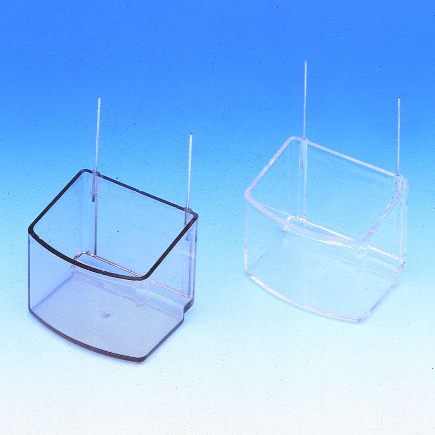 Papegøjeskål m/wire - Transparent - 1 stk