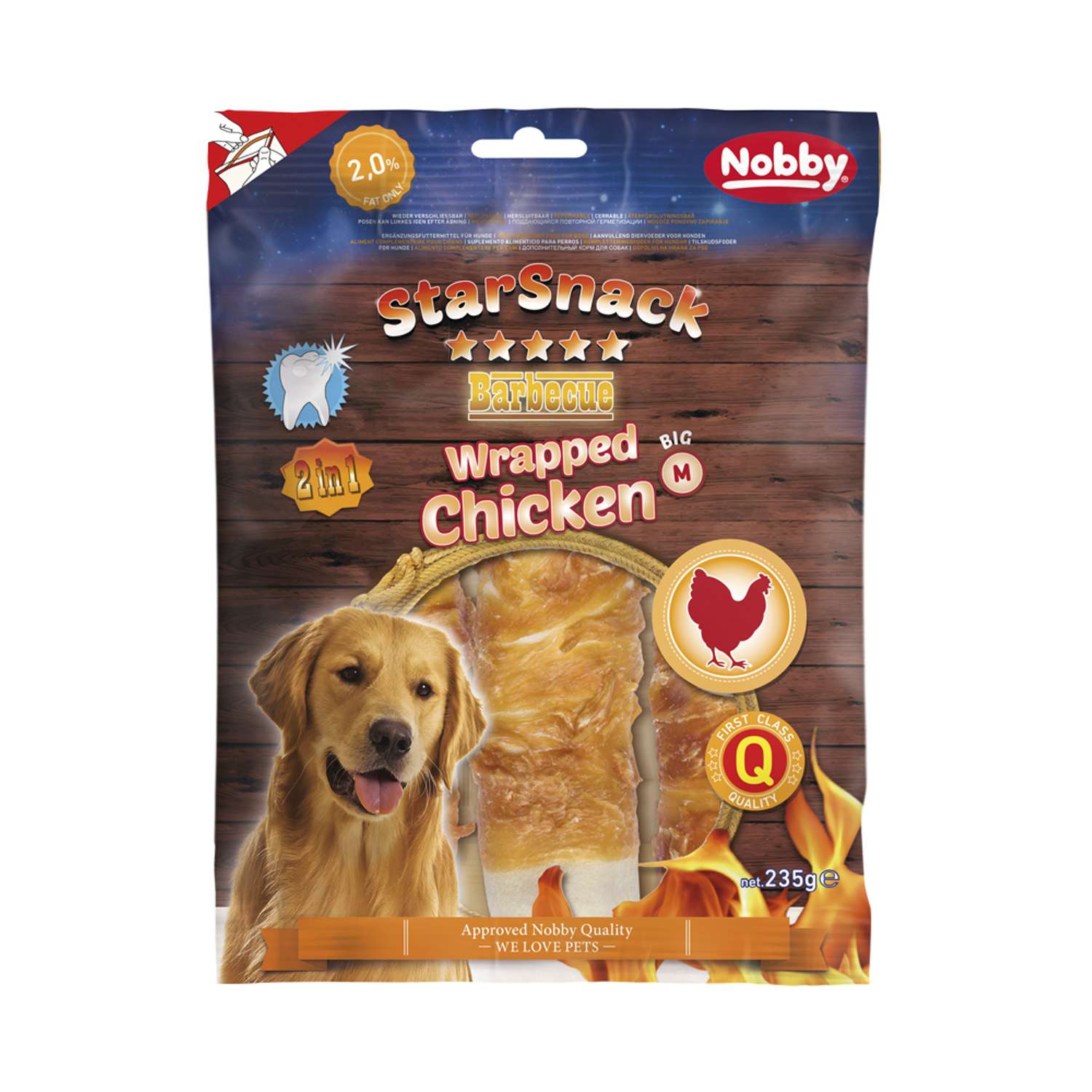 StarSnack BBQ sticks m/kylling - 235 g
