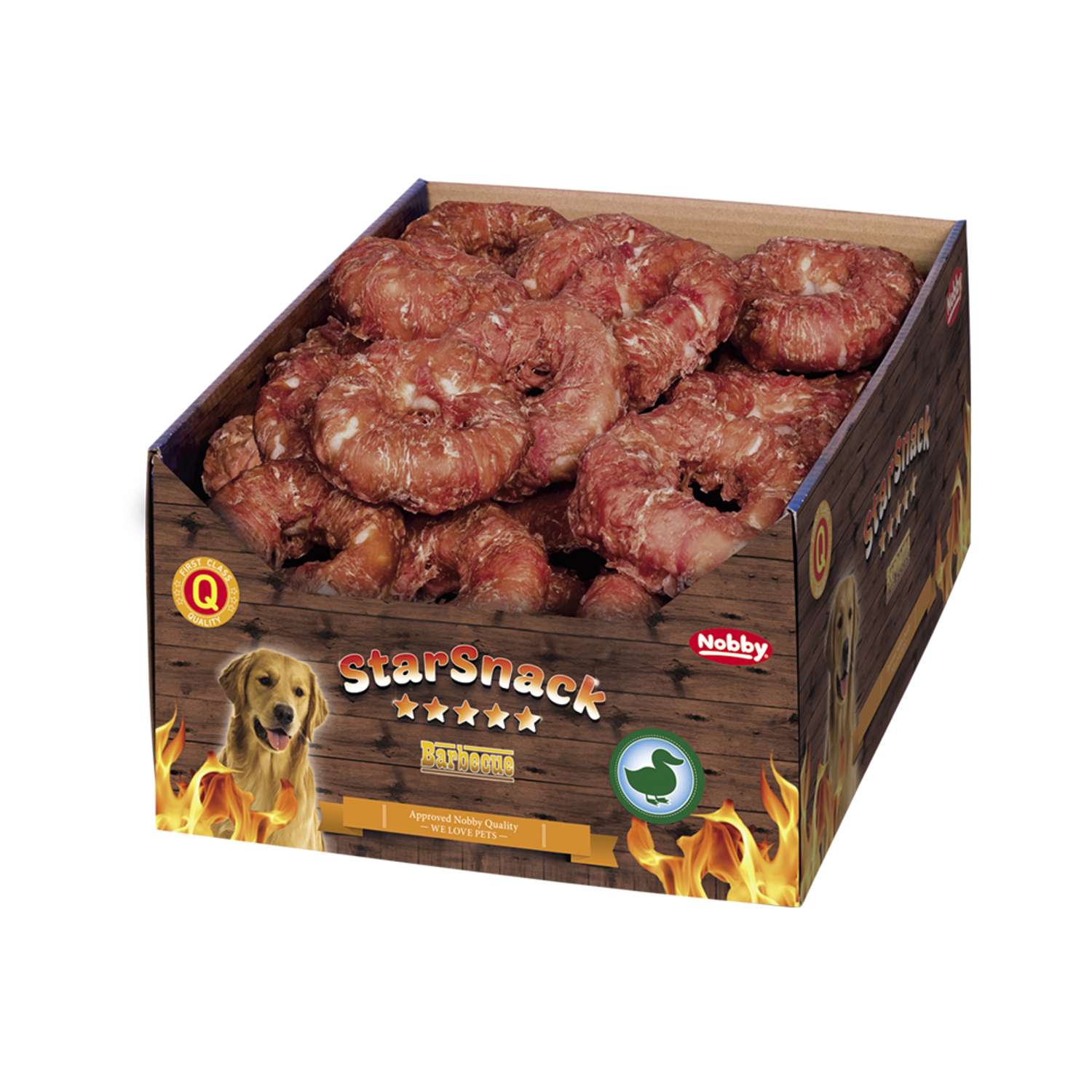 10 x StarSnack Barbecue Duck Donut 110 g - Ø 10 cm