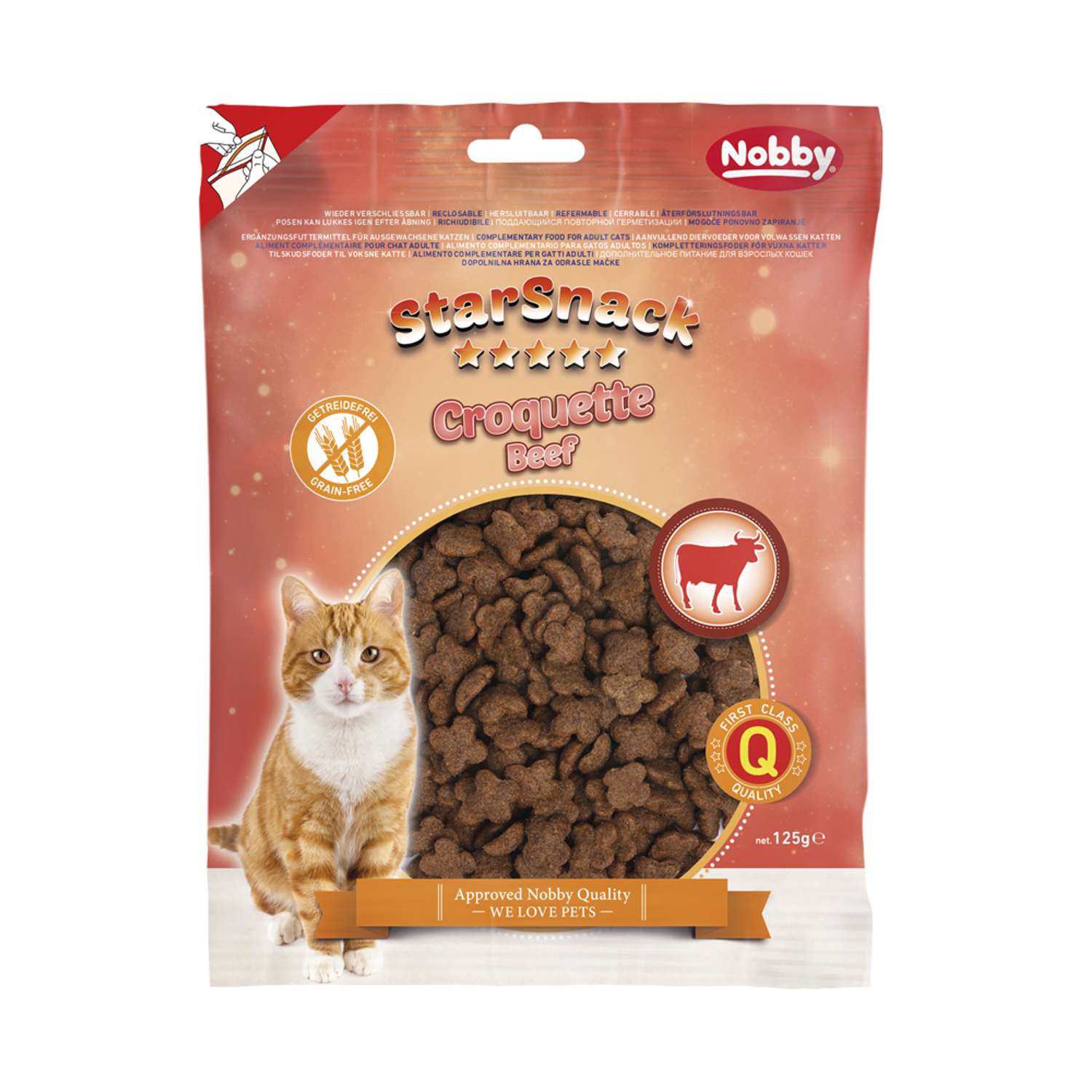 StarSnack Croquette Beef gluten free Bag, 125 g