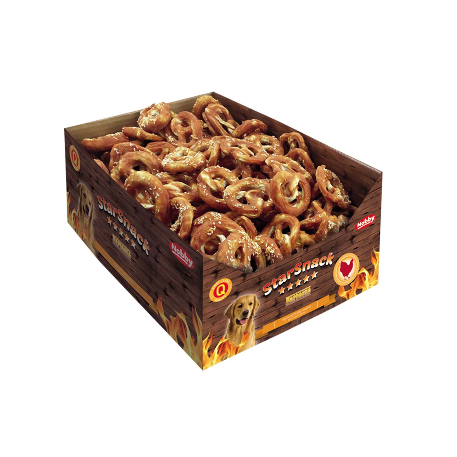 10 x StarSnack Barbecue Chicken Pretzel - 6,5 cm