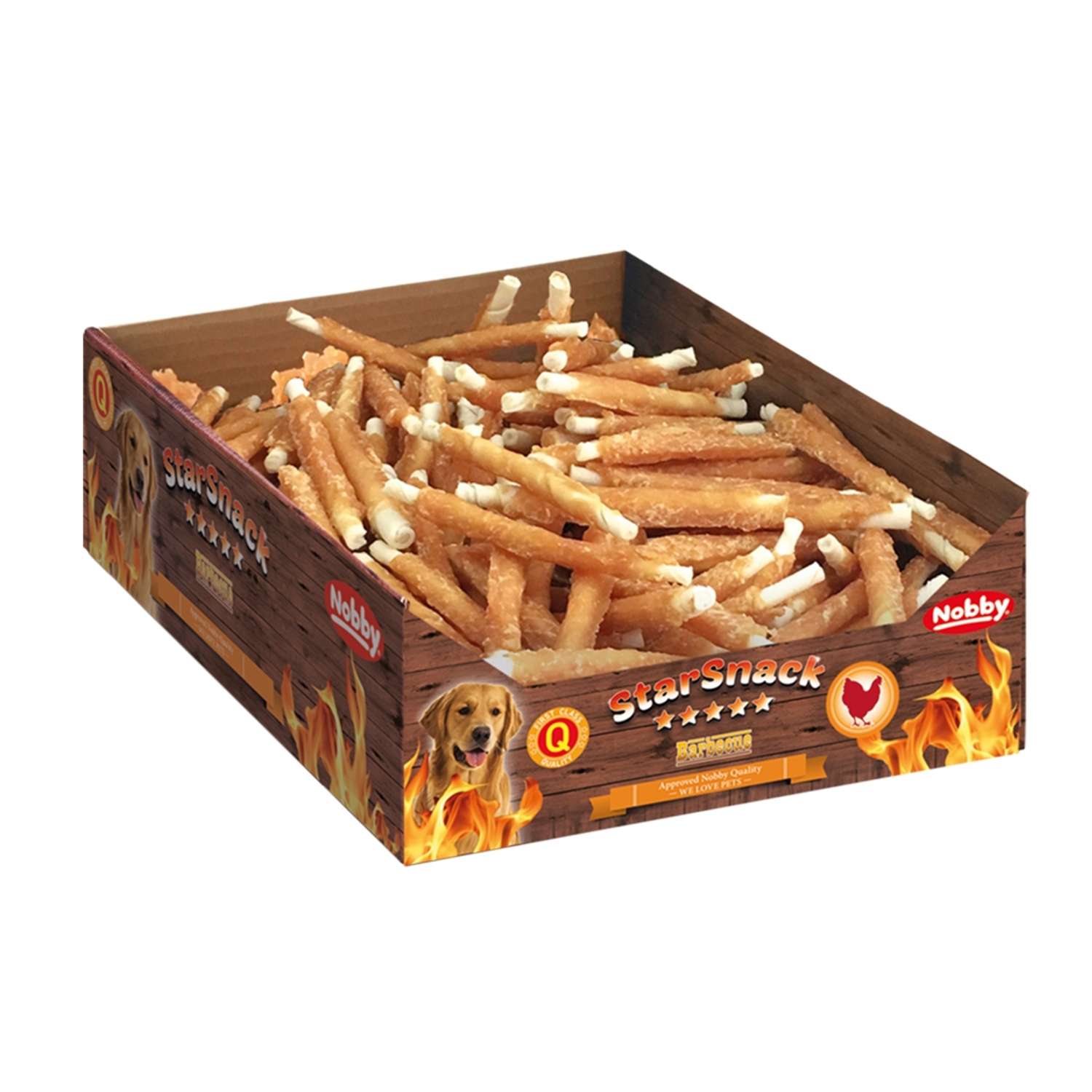 10 x StarSnack Barbecue Wrapped Chicken, S - Ø 7-8 mm