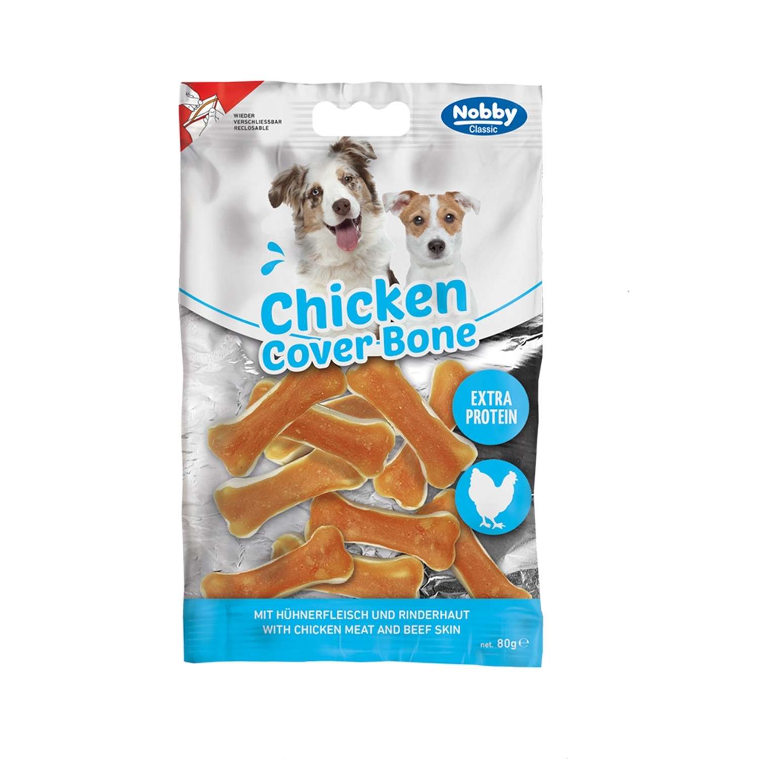 StarSnack CLASSIC Barbecue Chicken Cover Bone S - Hundesnacks / Godbidder