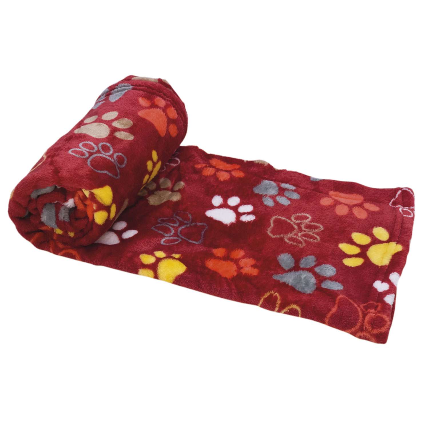 Fleece Plaid "LISSI" bordeaux 100 x 150 cm