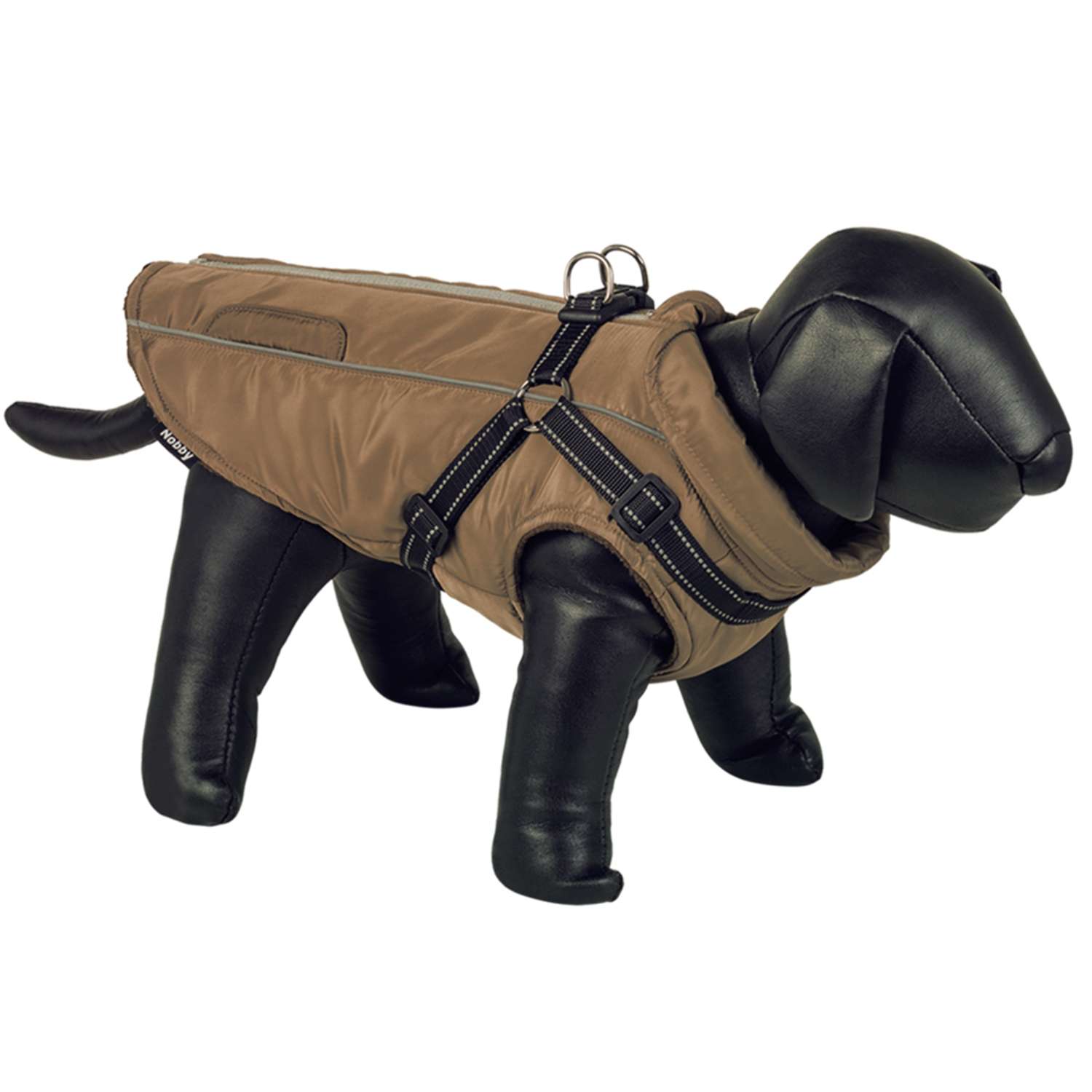 Hundefrakke LIKA 2 i 1 - 36 cm - Brun