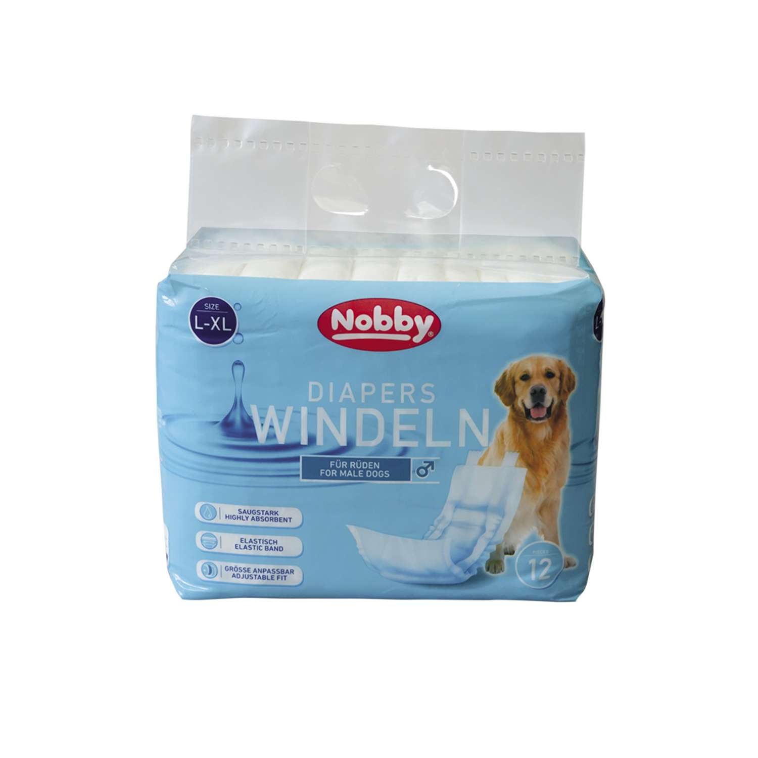 Bleer til han hunde 12 stk. - L-XL , 60 - 80 cm