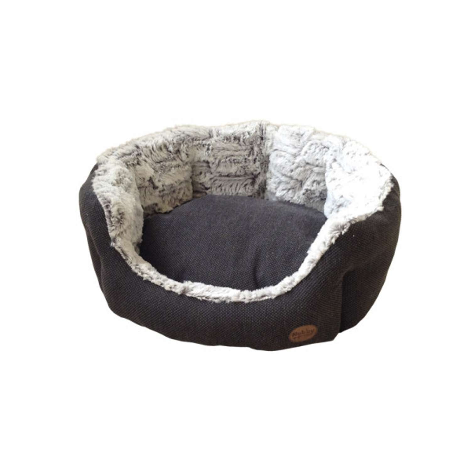 Komfortseng "Cacho" oval - Dark Grey - 55 x 50 x 21 cm