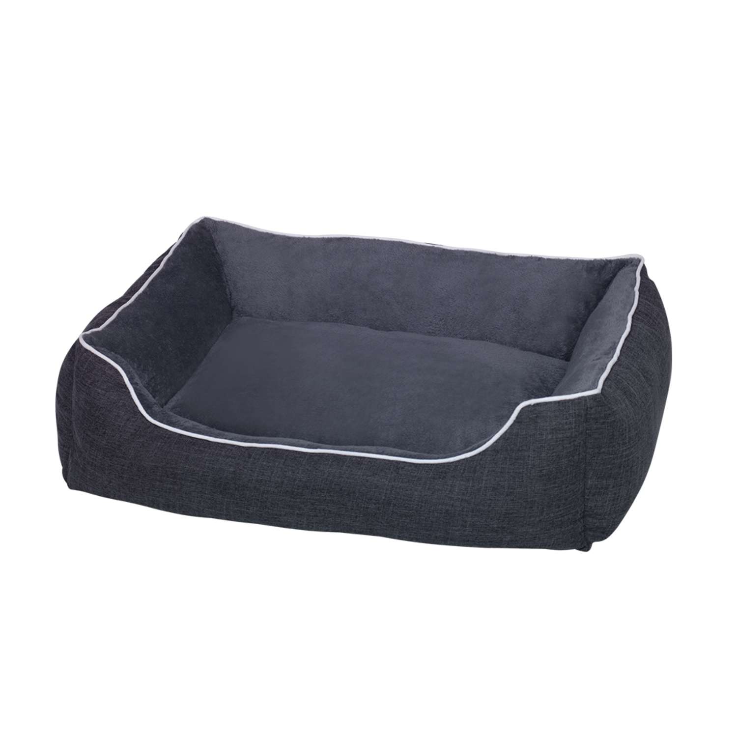 Komfortseng til hund "PURUS" - L x B x H: 120 x 85 x 30 cm - Dark Grey