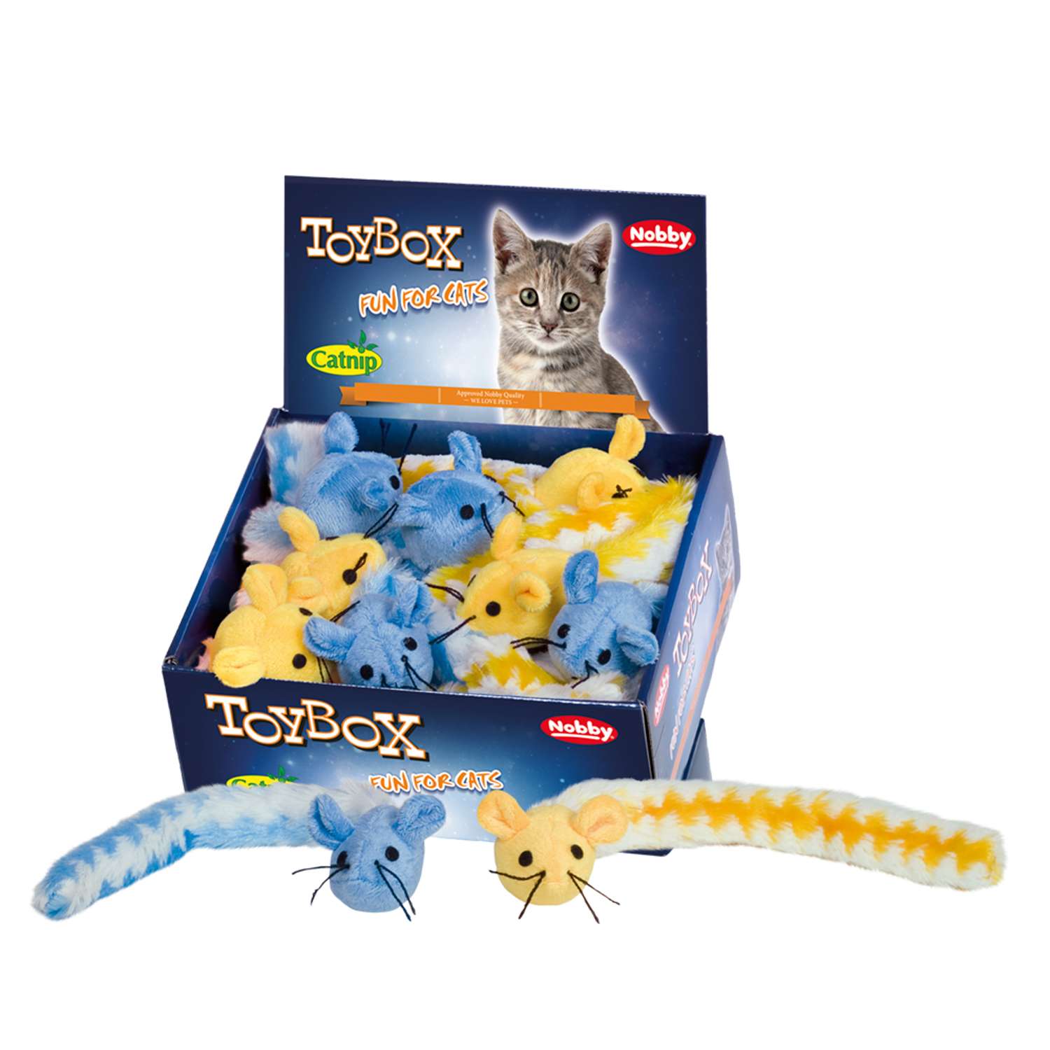 Stofmus med catnip
