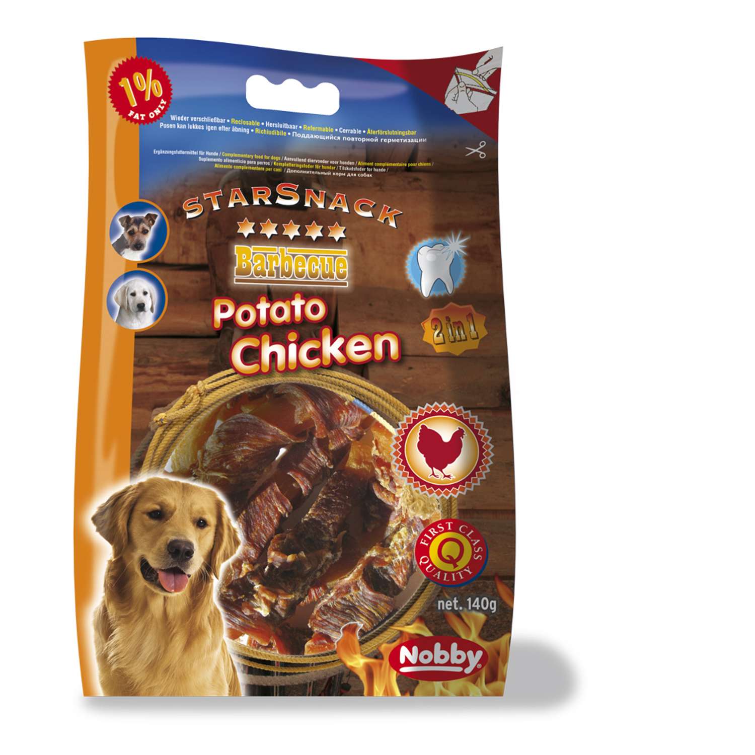 StarSnack bbq kylling, 5/9 cm - 140 g