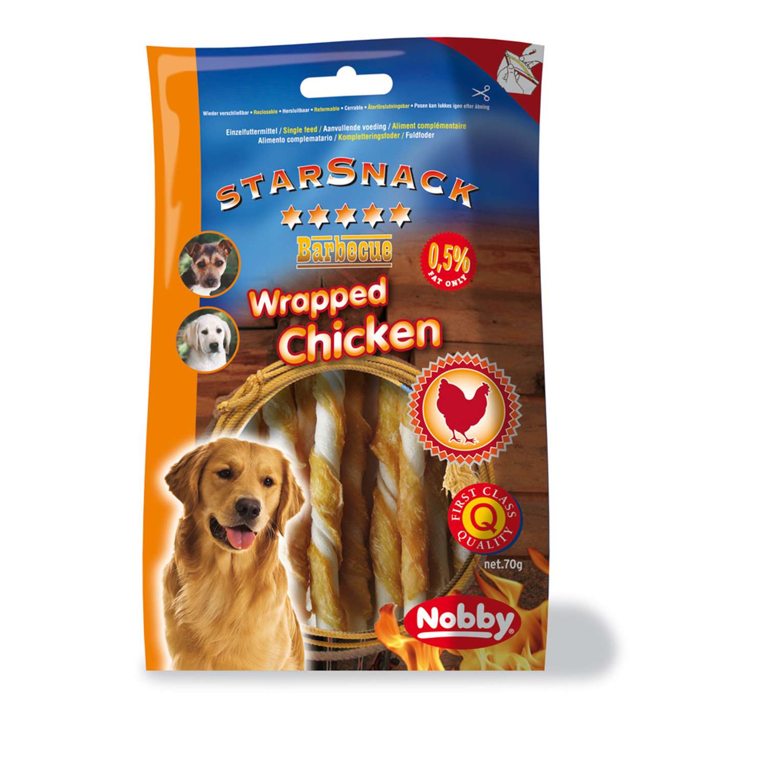 StarSnack BBQ sticks m/kylling - 70 g