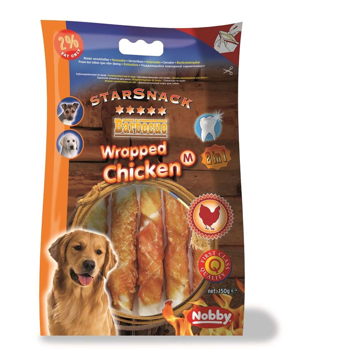 StarSnack BBQ sticks m/kylling - 150 g