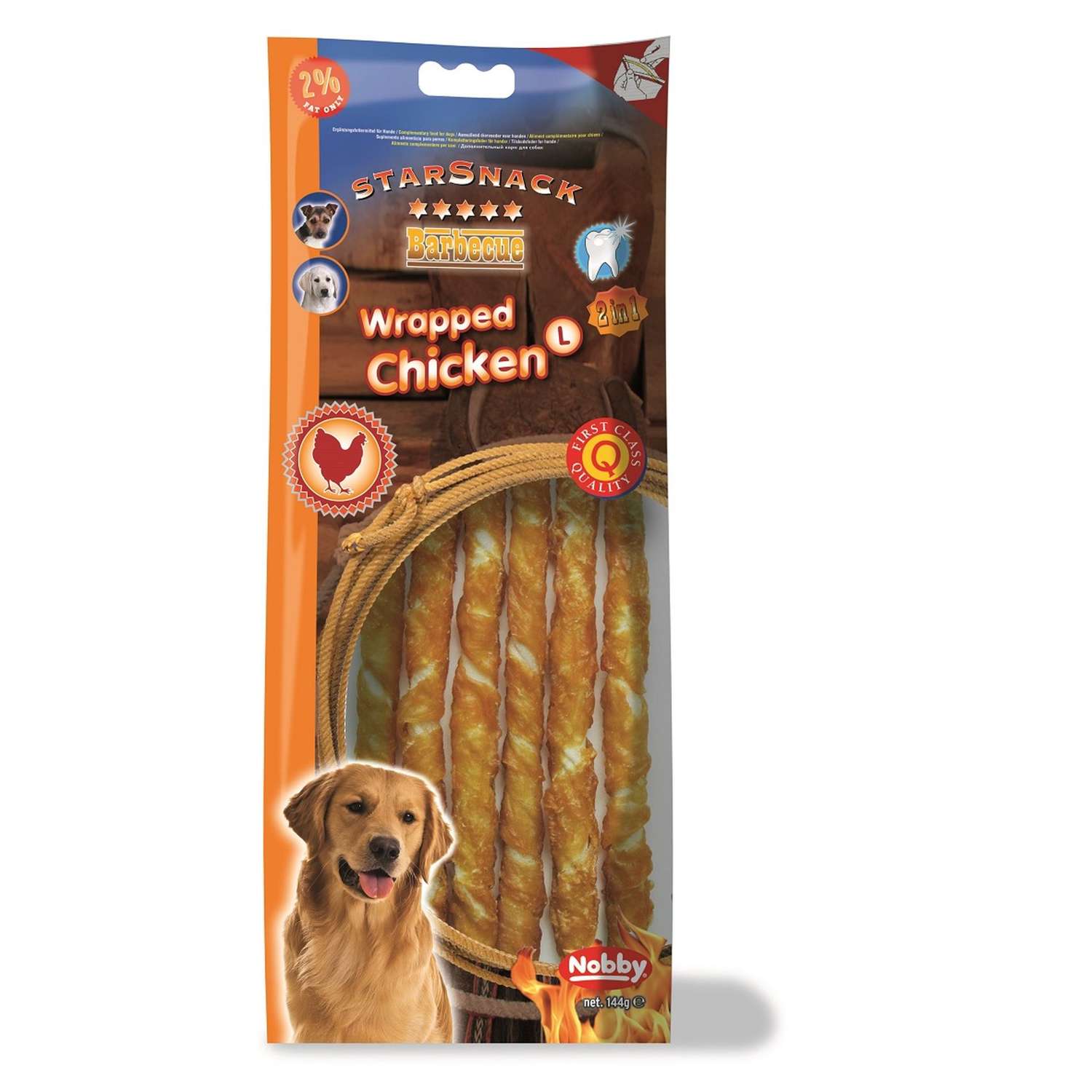 StarSnack BBQ sticks m/kylling - 144 g