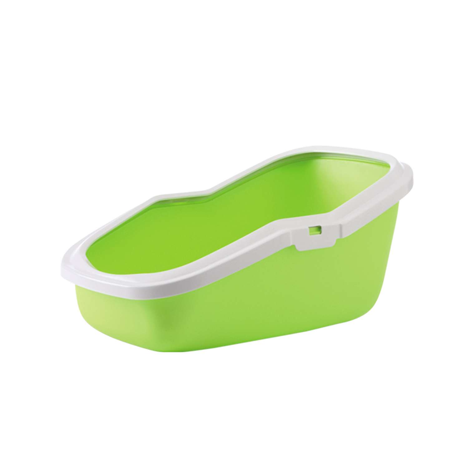 Kattetoilet med kant Aseo - 56 x 39x 27,5 cm - Grøn