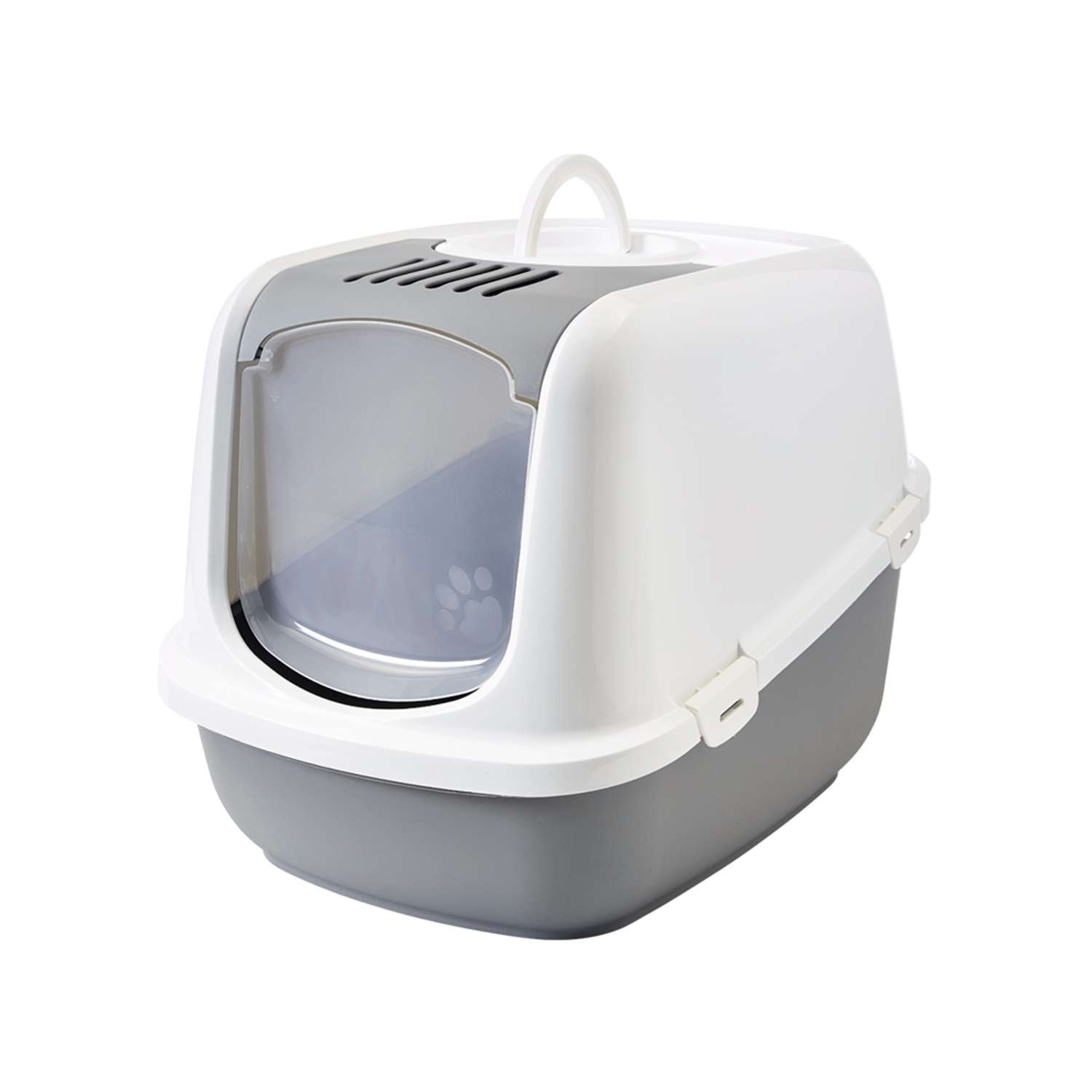Kattetoilet NESTOR JUMBO – 66,5 x 48,5 x 46,5 cm – Grå