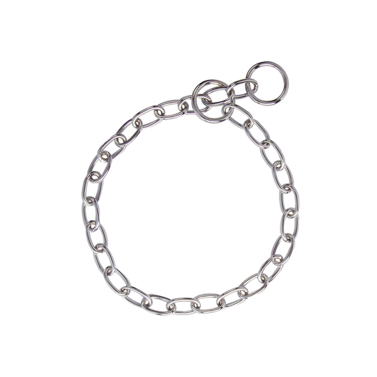 Halskæde krom store led 3mm/50cm - M