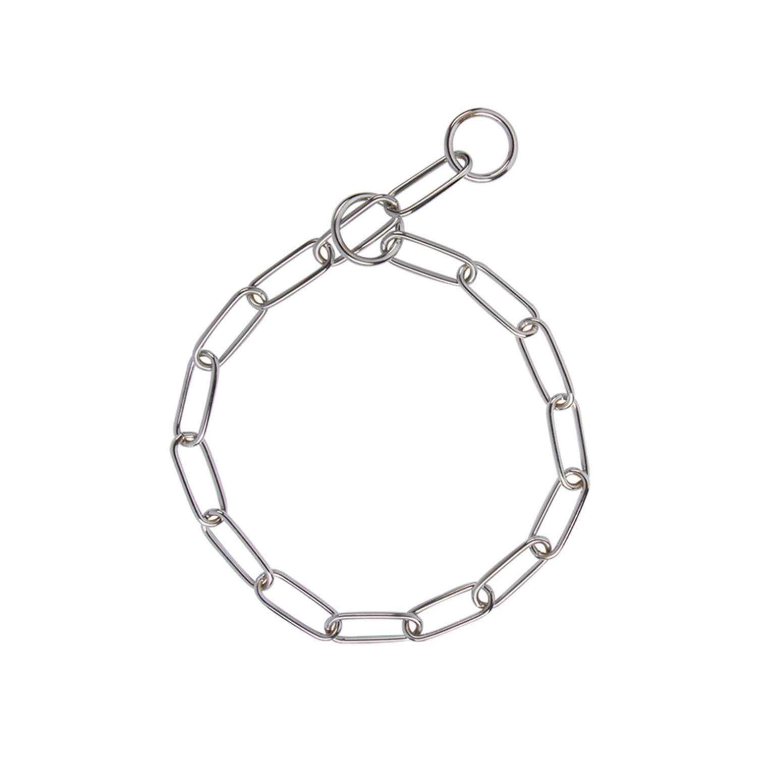Halskæde krom store led 3mm/50cm - L