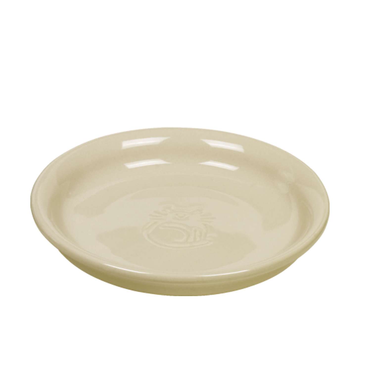 Keramik mælkeskål til kat, 0,1 l / ø 14 x 2 cm - Beige - 14x14x3 cm