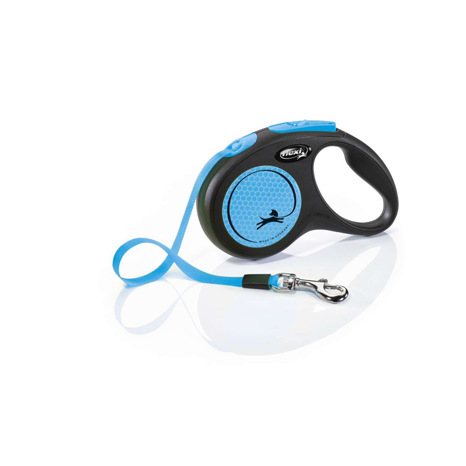Flexi New Classic neon - 5 m bånd - Blue - S: 5 m