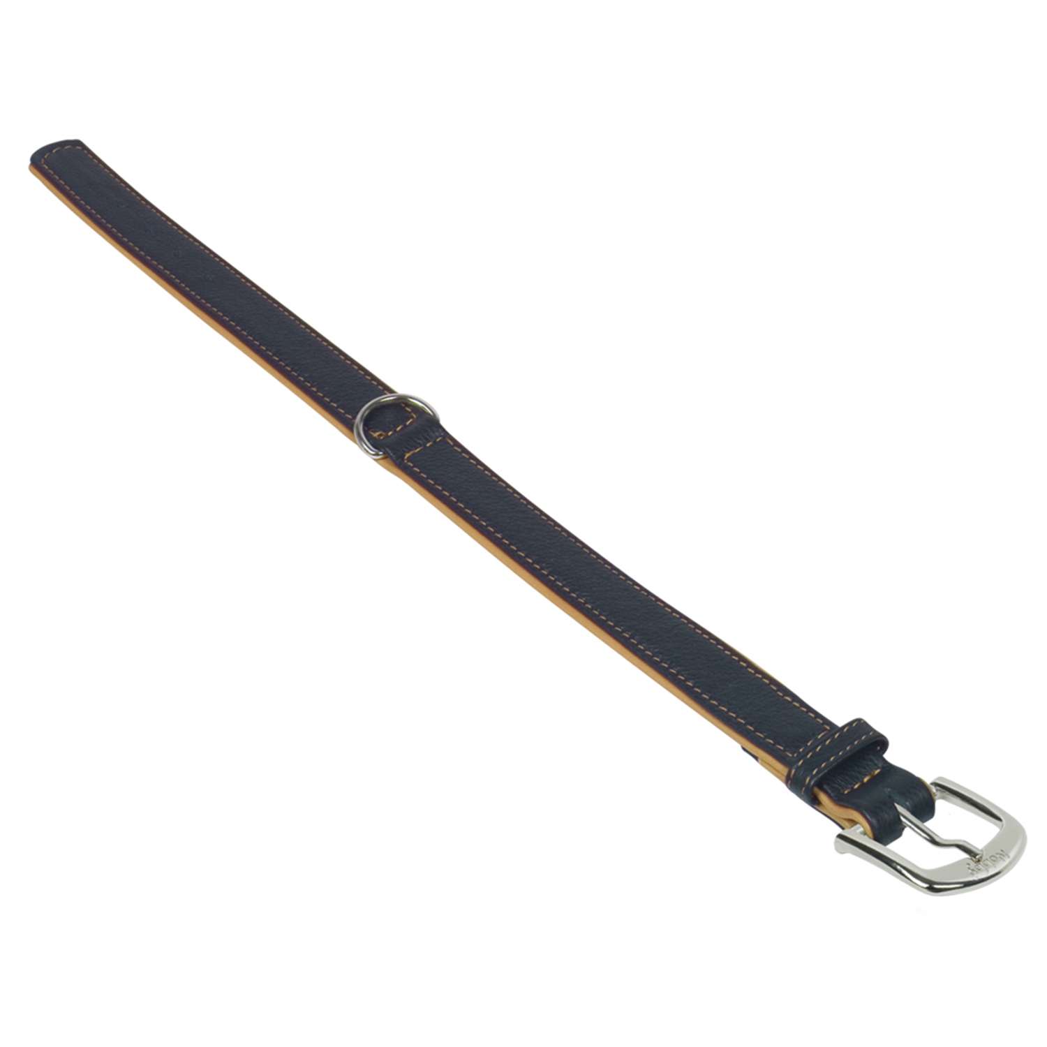 Læderhalsbånd PACIFIC - Orange - 42 cm (33-39 cm) - 19/21 mm