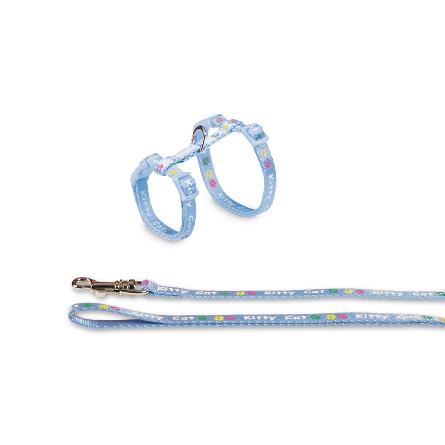 Kattesele & -line, "KITTY CAT" 120 cm/20-32 cm - Light blue - 120 cm